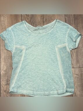 Sandwich Light Aqua Short Sleeve Tee